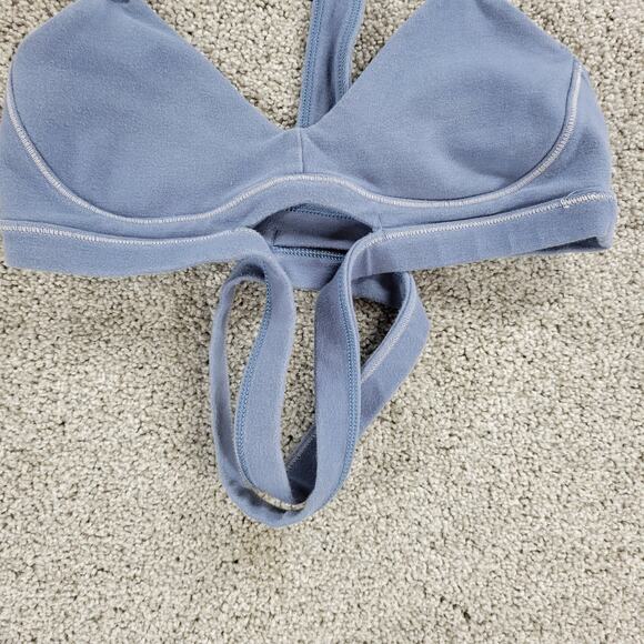 Lululemon‎ Womens Rue Boheme Bra XS Blue Racer Back Wanderlust Limited Edition - Picture 9 of 12